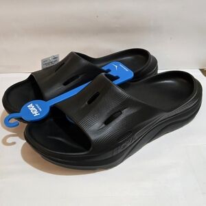 Hoka Ora Recovery Slide 3 Sandals Mens Size 11 Black Cushion Slides Comfort